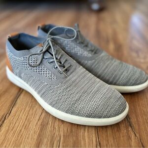 GH Bass &Co Gray Knit Sneakers with Tan Accents  new.